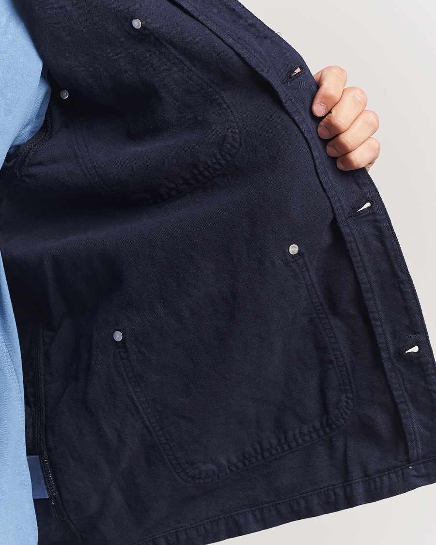 Herre | Jakker | Carhartt WIP | Walter Cotton/Linen Chore Coat Dark Navy