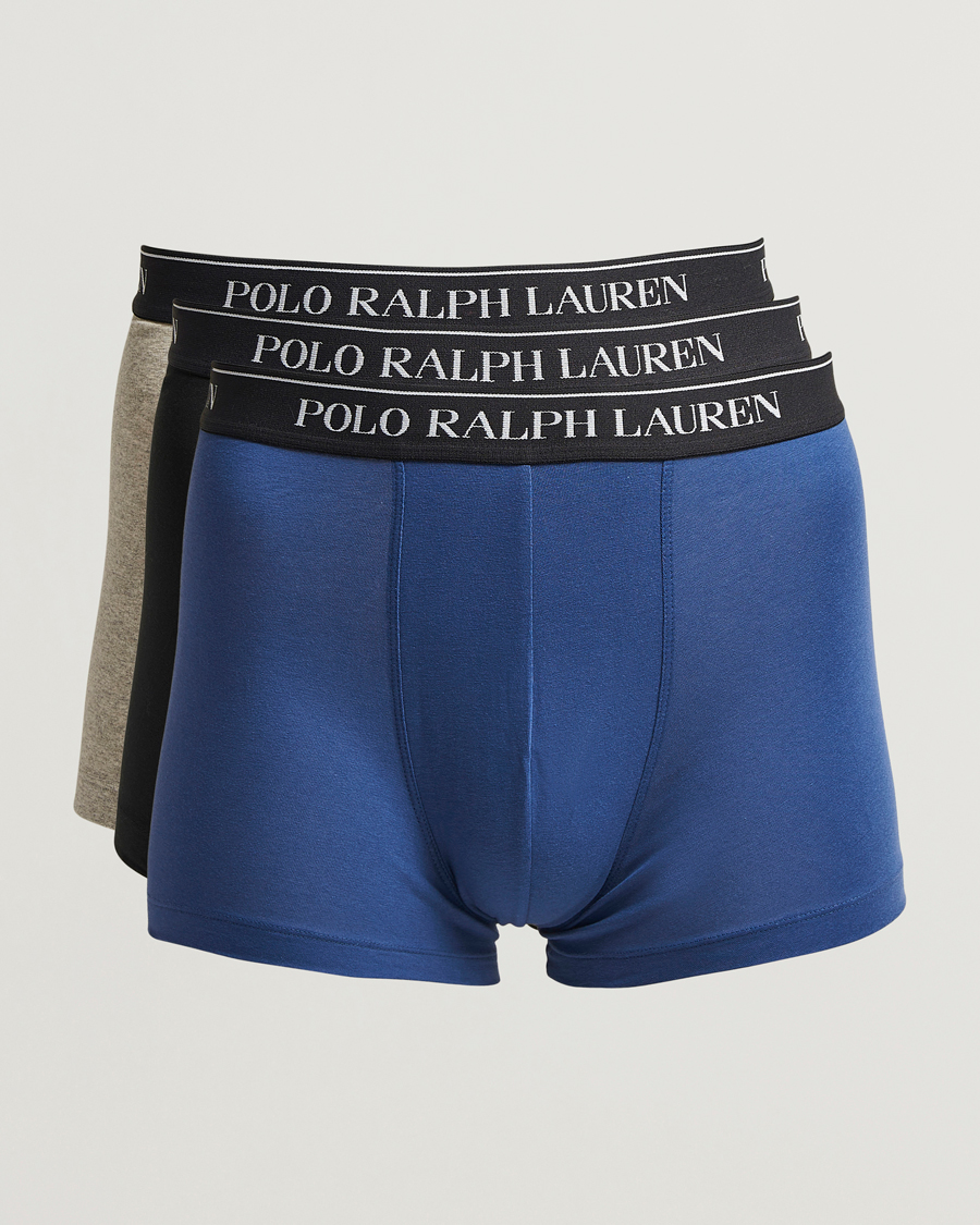Herre | Undertøj | Polo Ralph Lauren | 3-Pack Trunk Black/Grey/Royal Blue