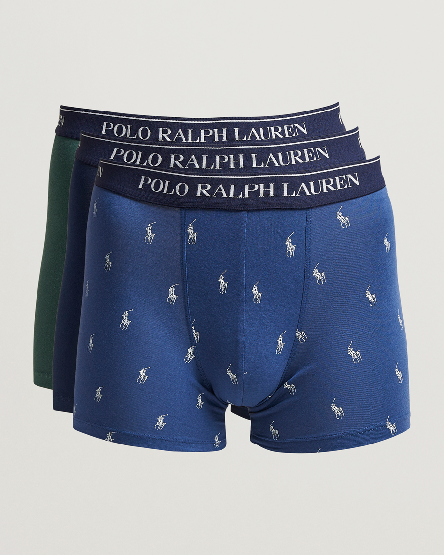 Herre | Undertøj | Polo Ralph Lauren | 3-Pack Boxer Briefs Navy/Pine/Old Royal