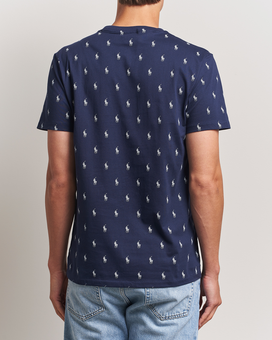 Herre | Pyjamas & Morgenkåber | Polo Ralph Lauren | All over Player Sleeping Tee Cruise Navy