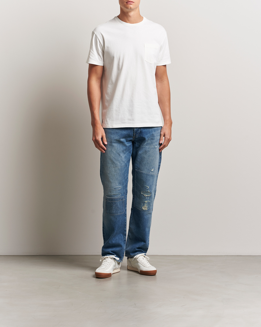 Herre | T-Shirts | Polo Ralph Lauren | Washed Classic Fit Pocket Tee Deckwash White