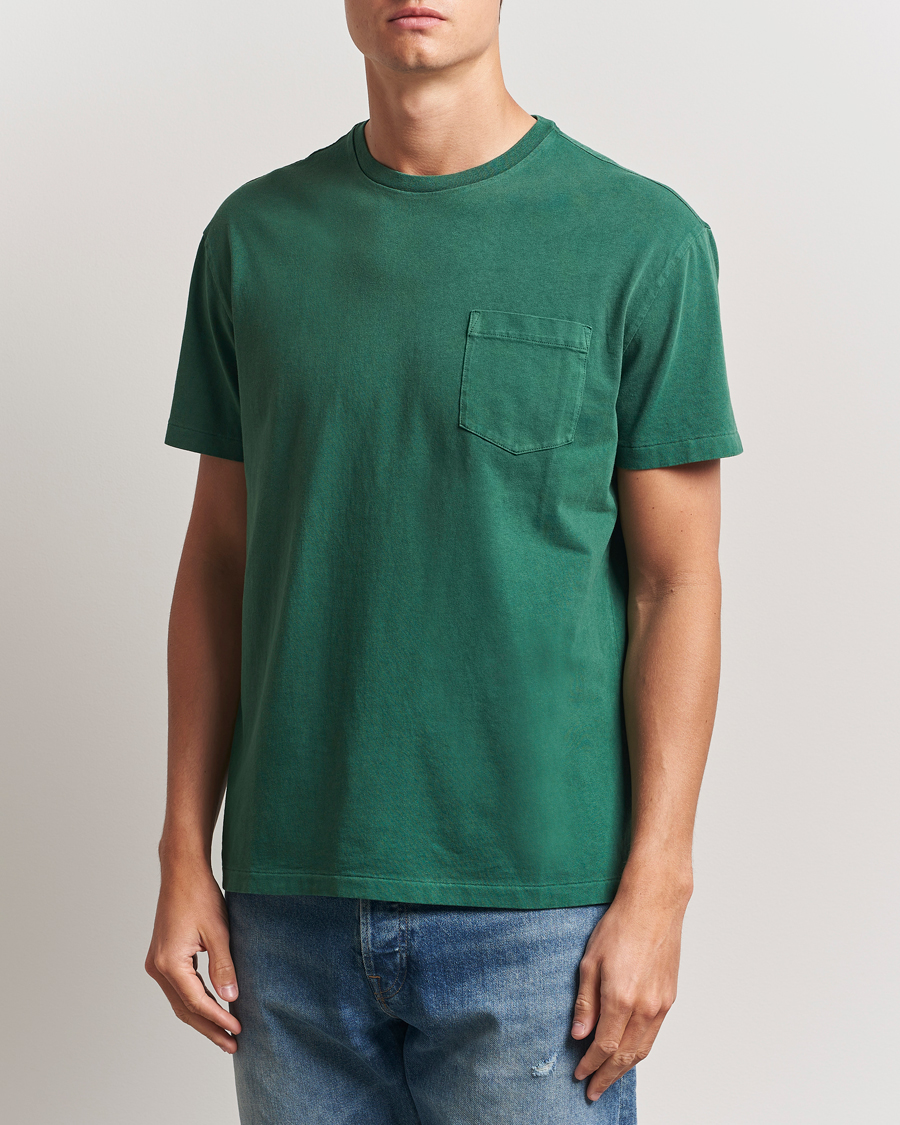 Herre | T-Shirts | Polo Ralph Lauren | Washed Classic Fit Pocket Tee Washed Forest