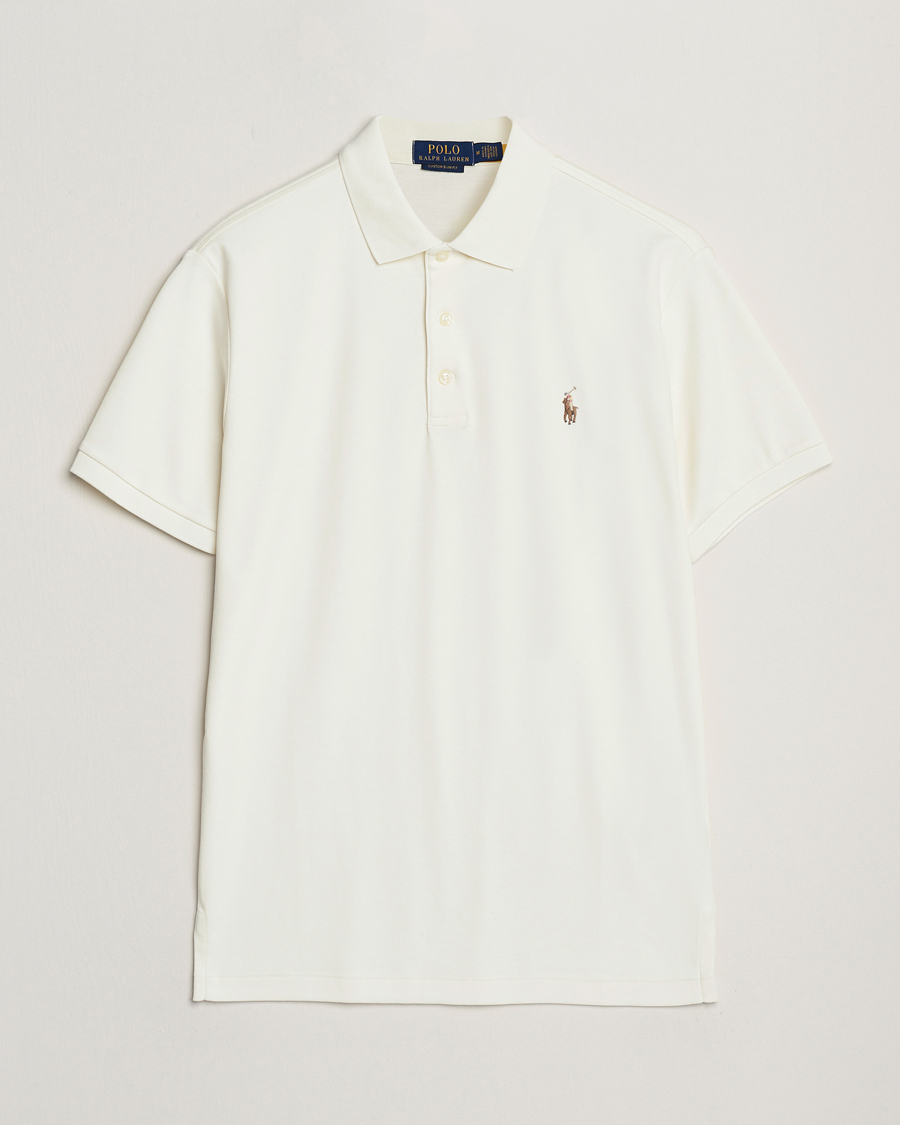 Herre | Polotrøjer | Polo Ralph Lauren | Luxury Pima Cotton Polo Pale Cream
