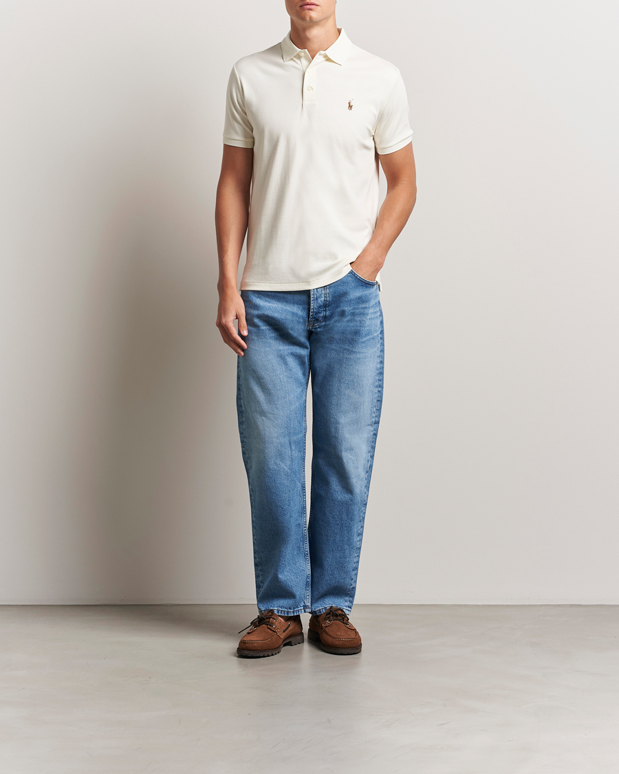 Herre | Polotrøjer | Polo Ralph Lauren | Luxury Pima Cotton Polo Pale Cream