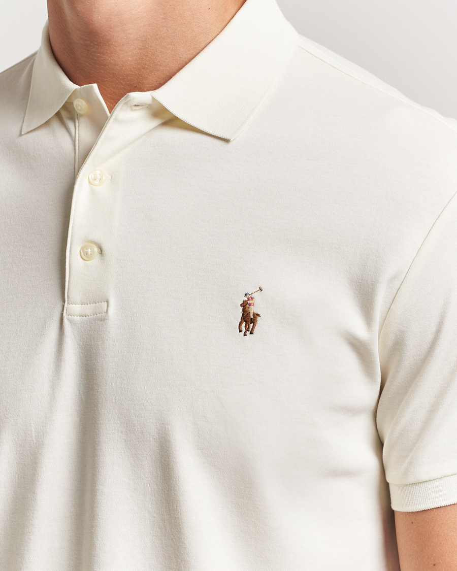 Herre | Polotrøjer | Polo Ralph Lauren | Luxury Pima Cotton Polo Pale Cream