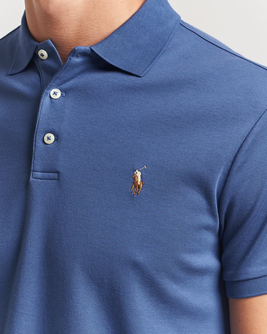 Herre | Polotrøjer | Polo Ralph Lauren | Luxury Pima Cotton Polo Earth Blue