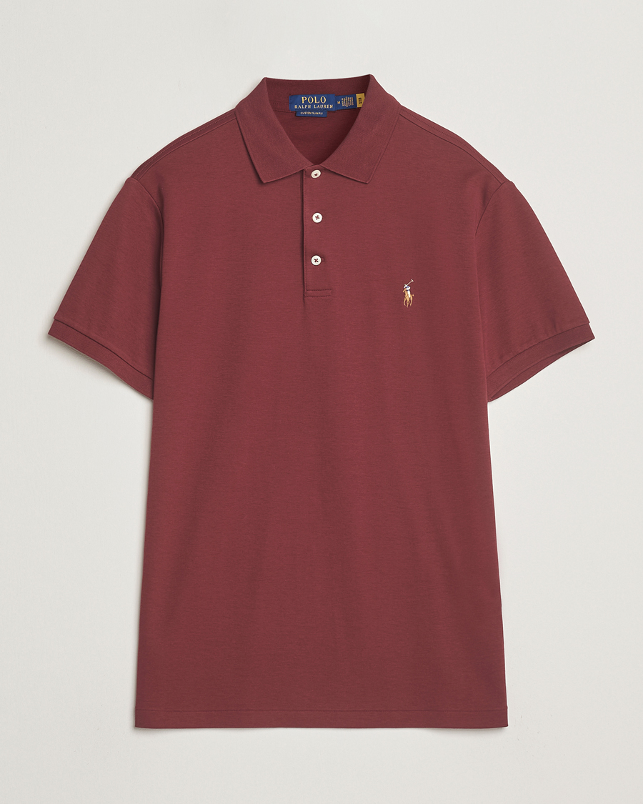Herre | Polotrøjer | Polo Ralph Lauren | Luxury Pima Cotton Polo Red Wine