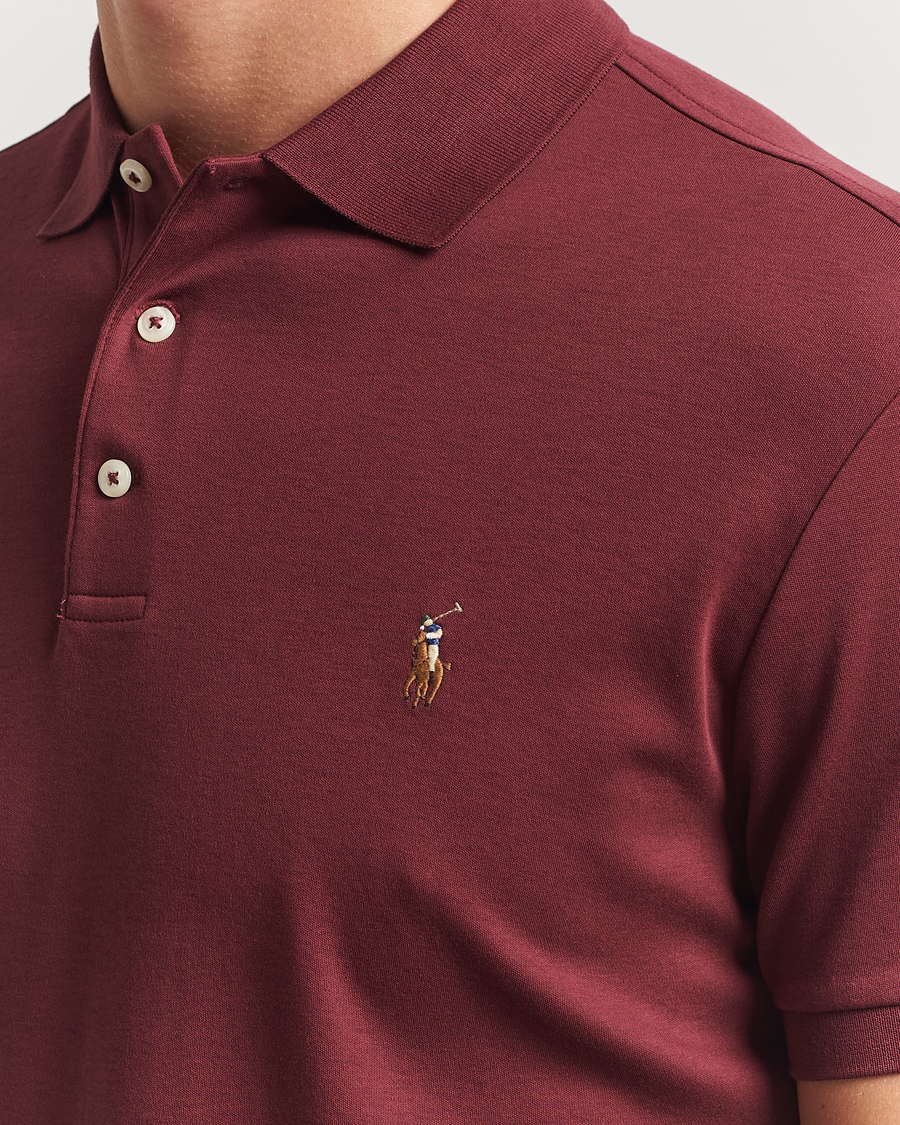 Herre | Polotrøjer | Polo Ralph Lauren | Luxury Pima Cotton Polo Red Wine