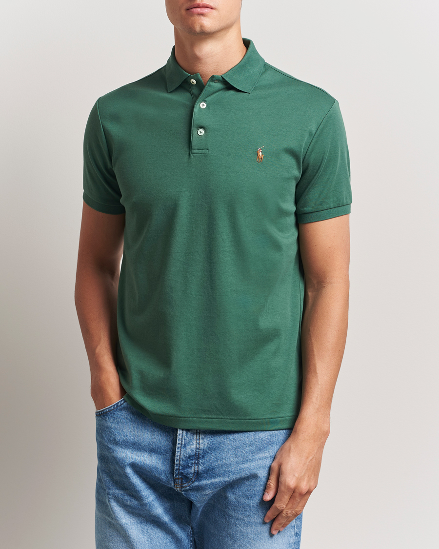 Herre | Polotrøjer | Polo Ralph Lauren | Luxury Pima Cotton Polo Washed Forest
