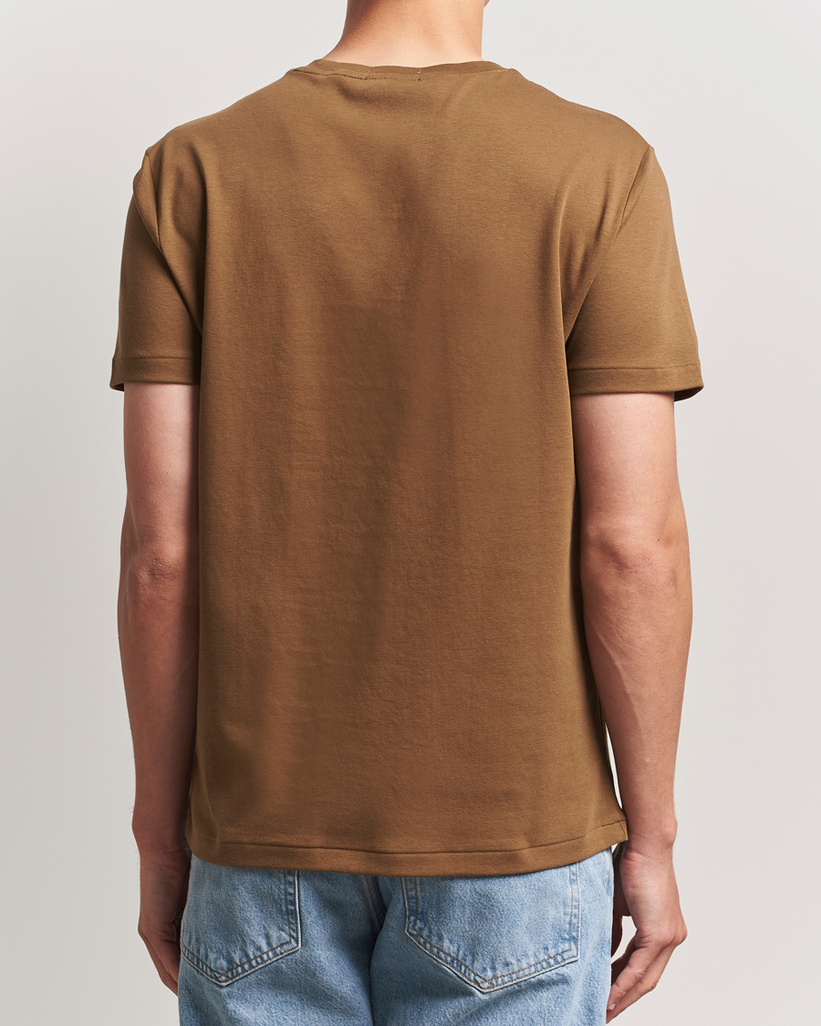 Herre | T-Shirts | Polo Ralph Lauren | Luxury Pima Cotton Crew Neck T-Shirt Nature Brown
