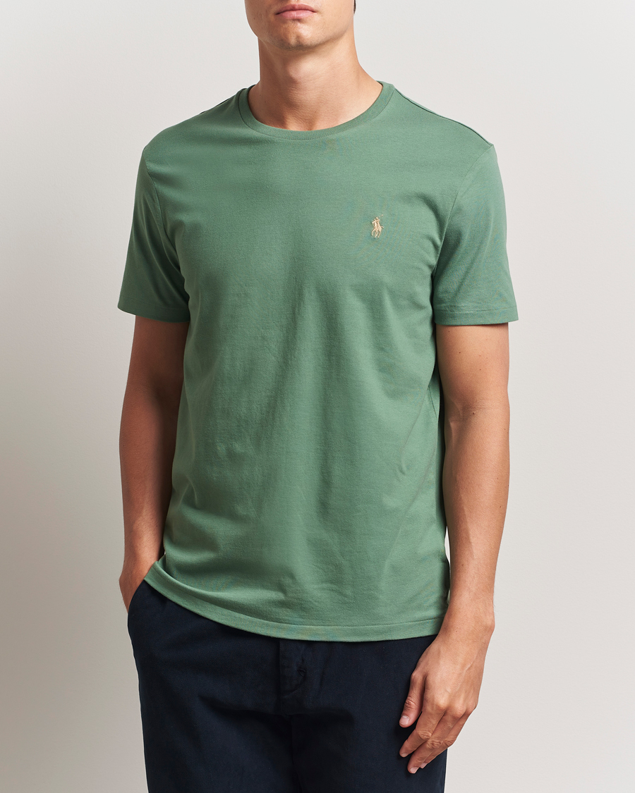 Herre | T-Shirts | Polo Ralph Lauren | Custom Slim Fit Crew Neck T-Shirt Fatigue