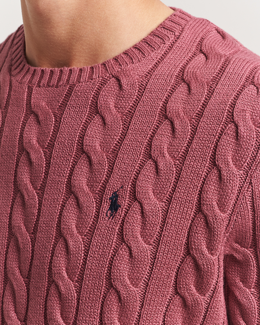 Herre | Trøjer | Polo Ralph Lauren | Cotton Cable Pullover Prune Juice