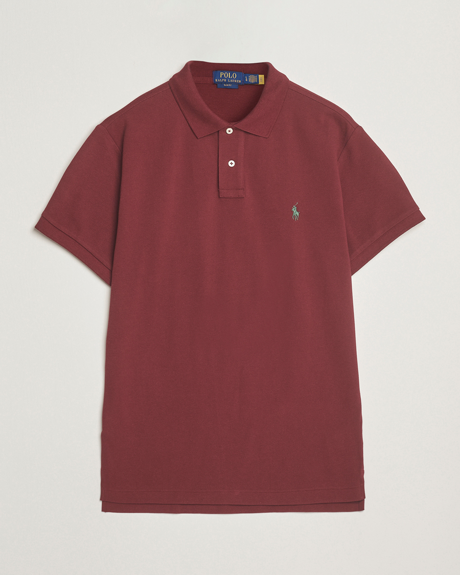 Herre | Polotrøjer | Polo Ralph Lauren | Slim Fit Polo Red Wine