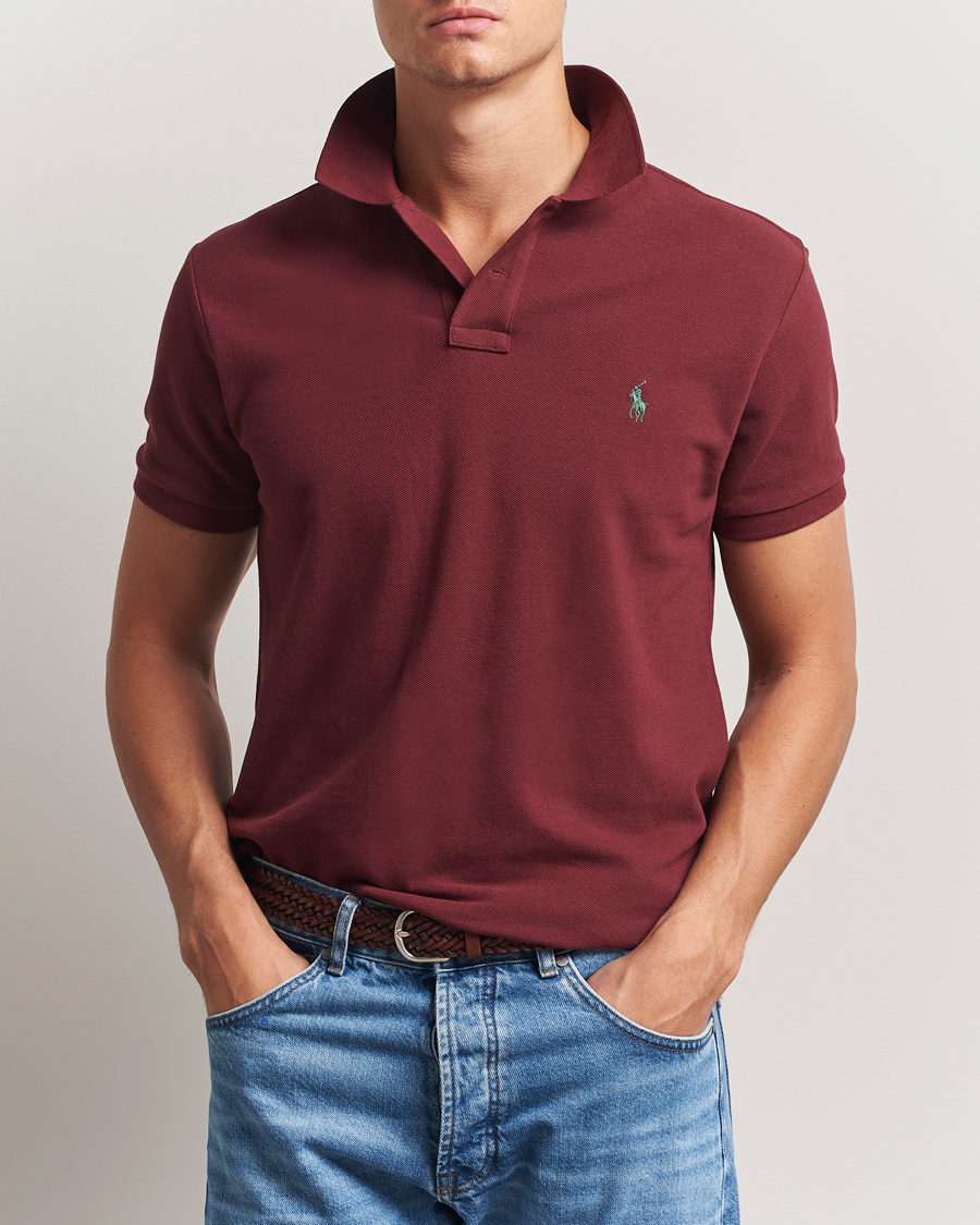 Herre | Polotrøjer | Polo Ralph Lauren | Slim Fit Polo Red Wine
