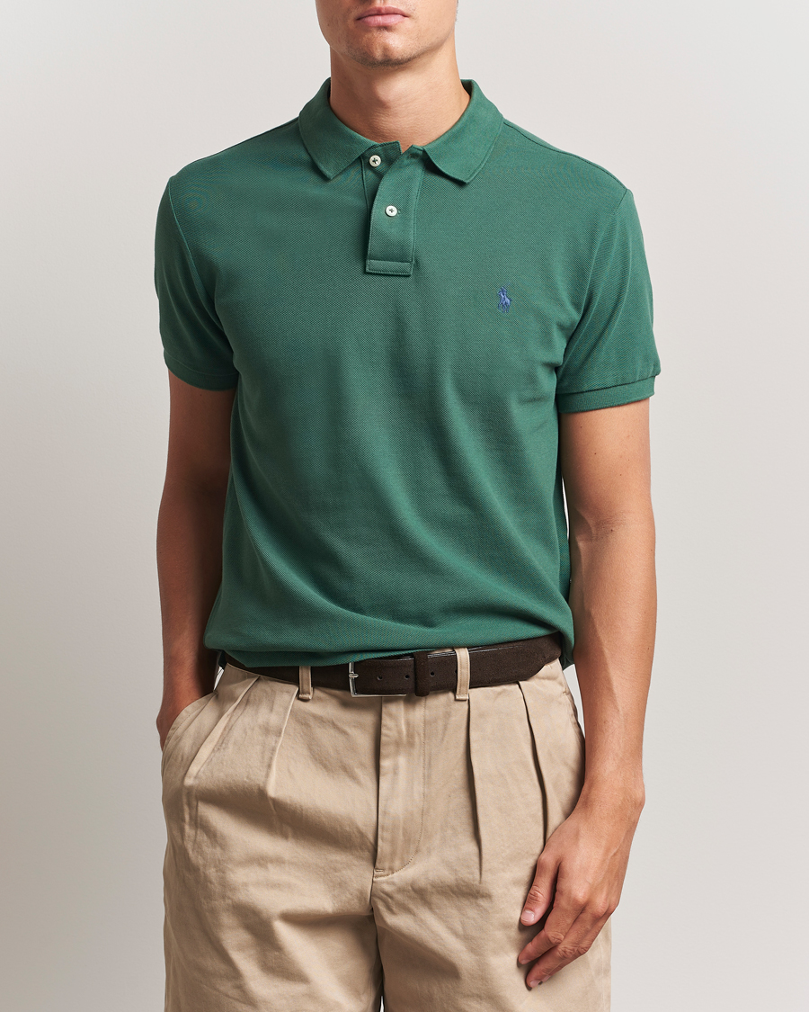 Herre | Polotrøjer | Polo Ralph Lauren | Slim Fit Polo Washed Forest