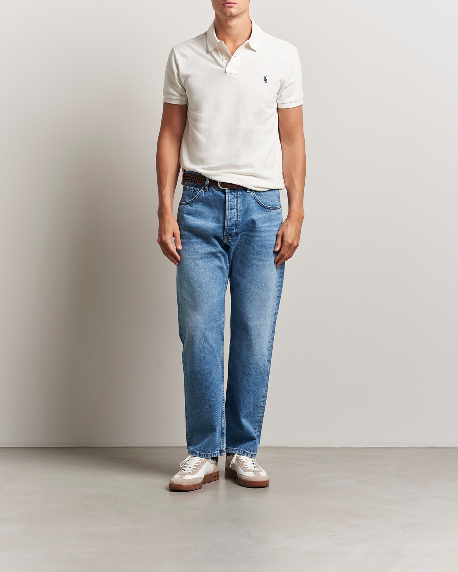 Herre | Polotrøjer | Polo Ralph Lauren | Slim Fit Polo Pale Cream