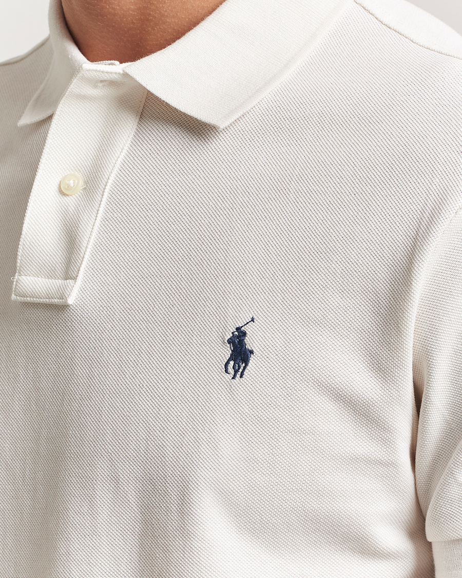 Herre | Polotrøjer | Polo Ralph Lauren | Slim Fit Polo Pale Cream