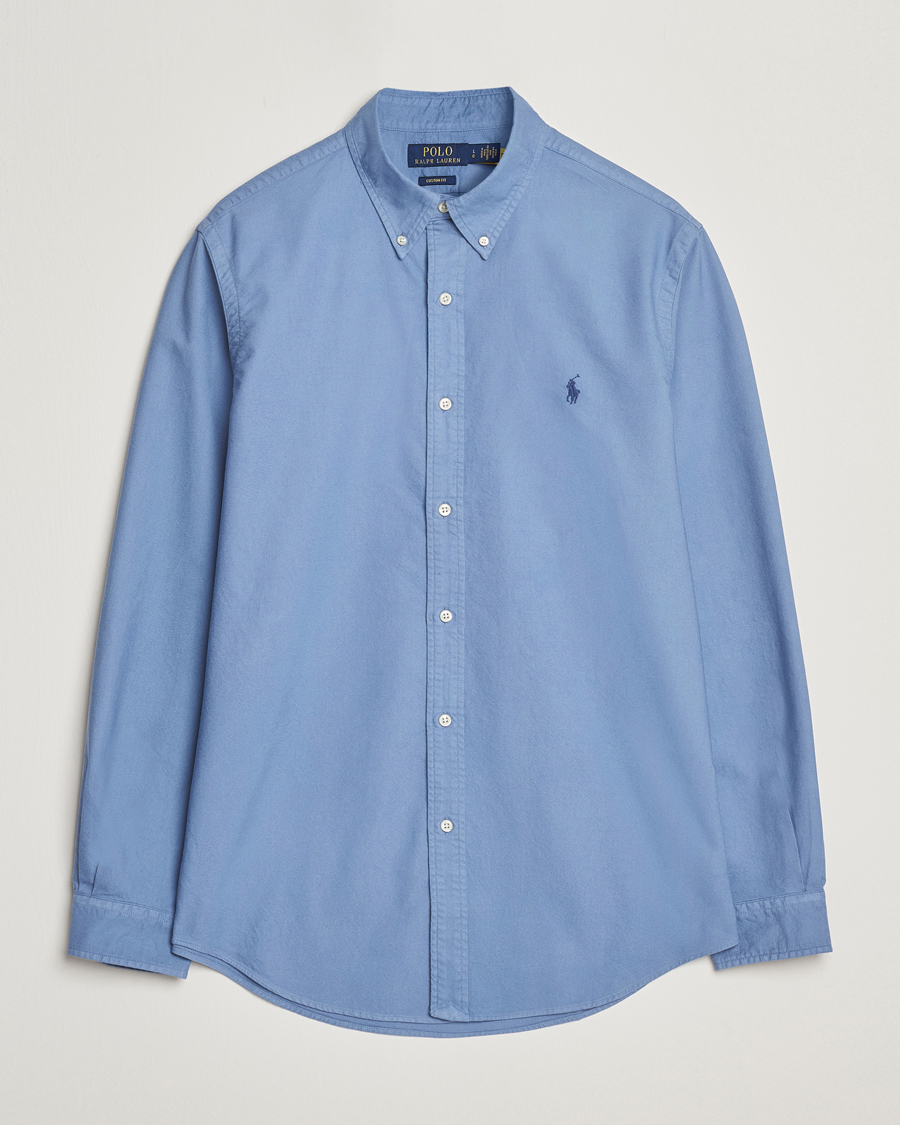 Herre | Skjorter | Polo Ralph Lauren | Custom Fit Oxford Shirt Bastille Blue