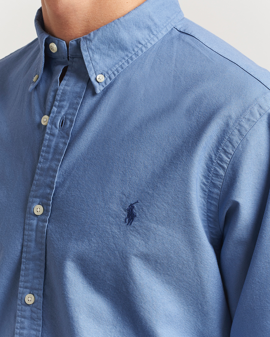 Herre | Skjorter | Polo Ralph Lauren | Custom Fit Oxford Shirt Bastille Blue
