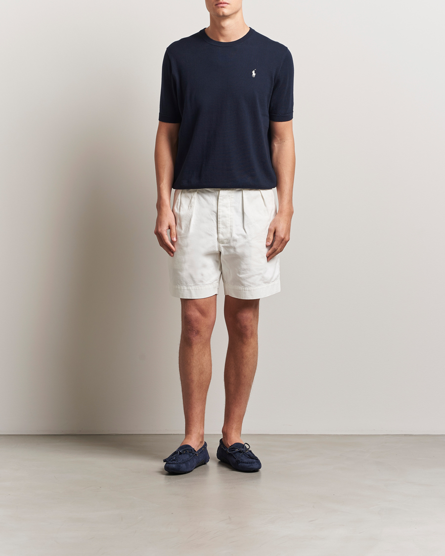 Herre | Trøjer | Polo Ralph Lauren | Knitted Short Sleeve Tee Hunter Navy