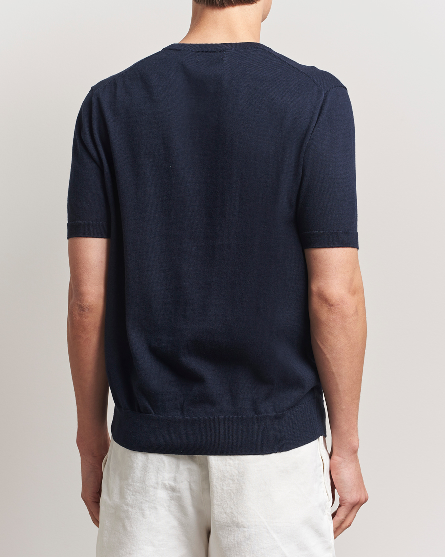 Herre | Trøjer | Polo Ralph Lauren | Knitted Short Sleeve Tee Hunter Navy
