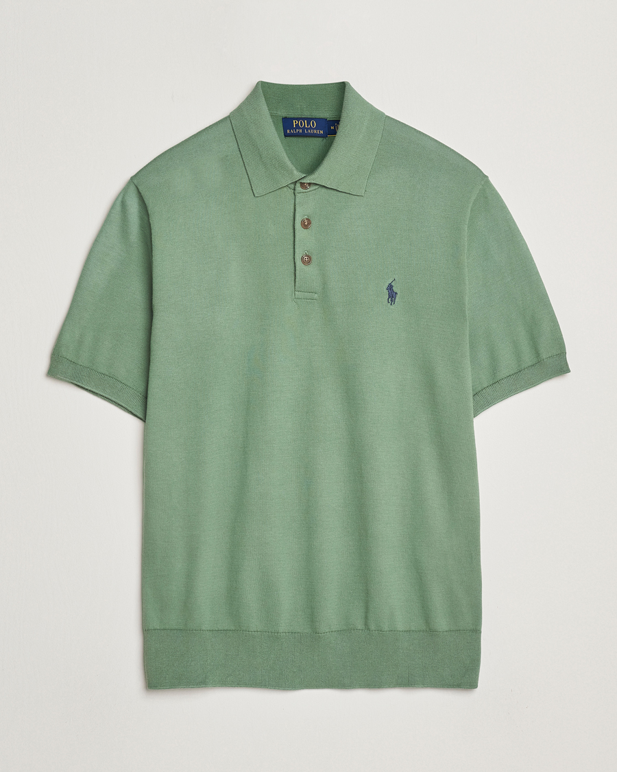 Herre | Trøjer | Polo Ralph Lauren | Knitted Short Sleeve Polo Fatigue