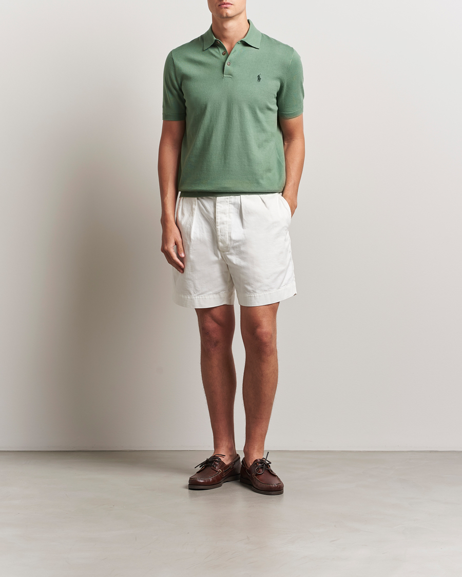 Herre | Trøjer | Polo Ralph Lauren | Knitted Short Sleeve Polo Fatigue