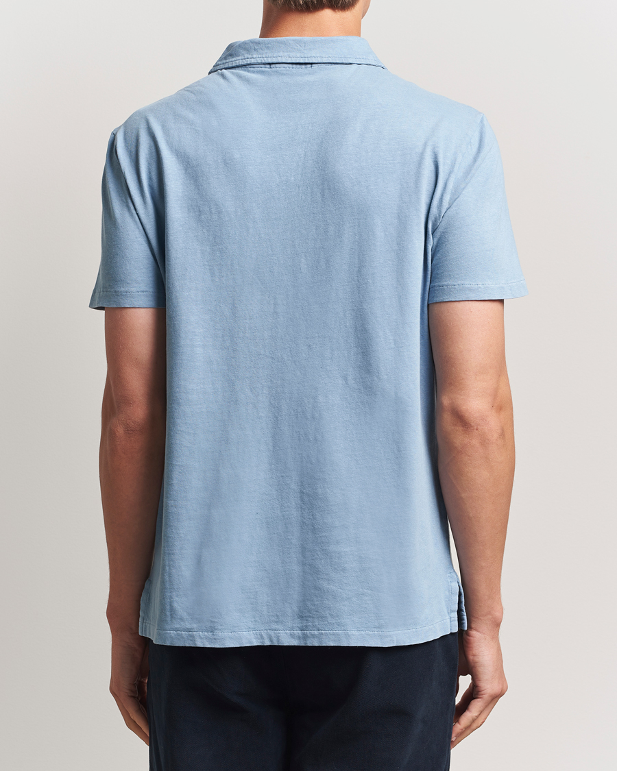 Herre | Polotrøjer | Polo Ralph Lauren | Johnny Cotton/Linen Polo Channel Blue