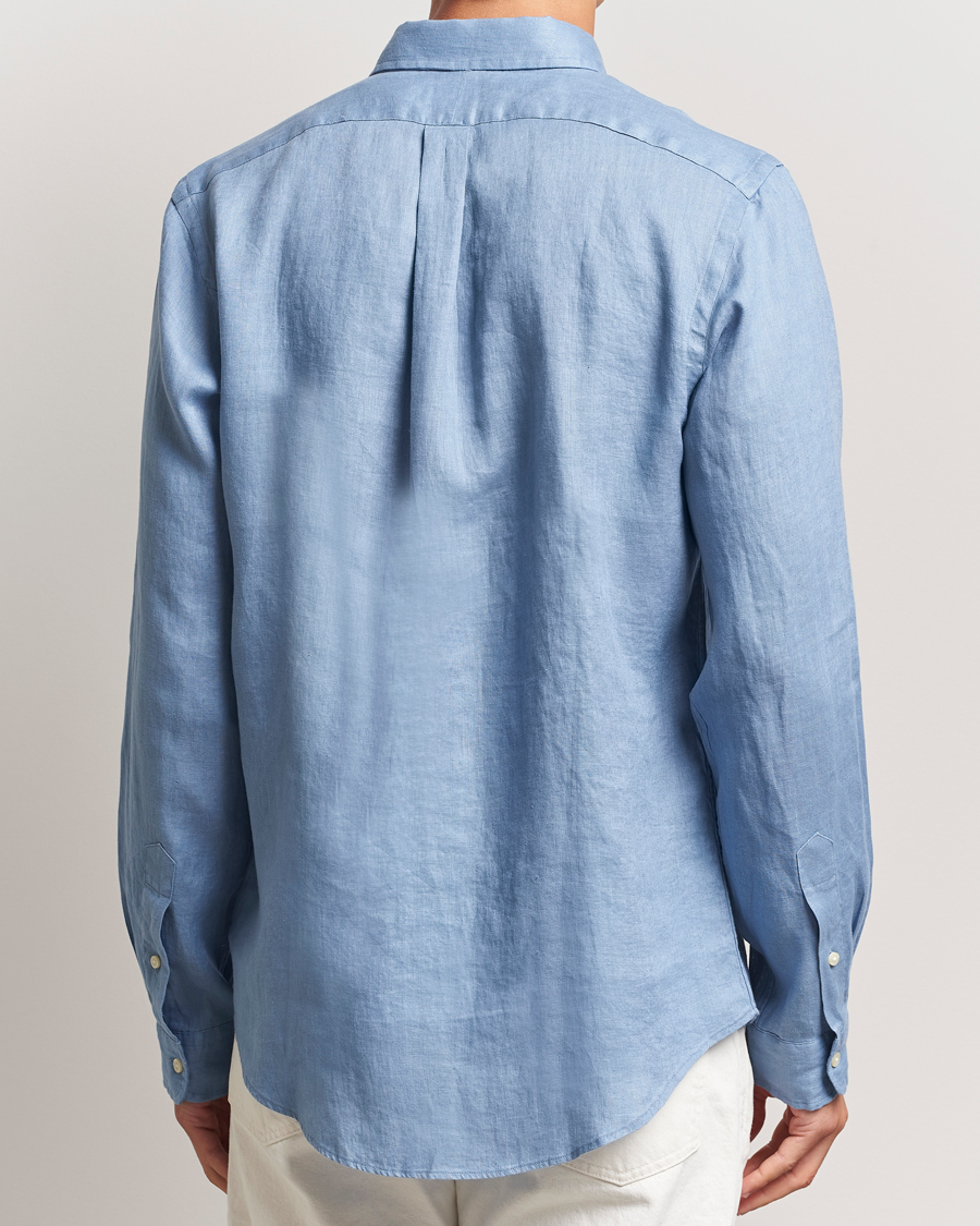 Herre | Skjorter | Polo Ralph Lauren | Slim Fit Linen Shirt Channel Blue