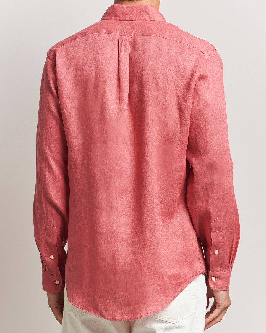 Herre | Skjorter | Polo Ralph Lauren | Slim Fit Linen Shirt Adirondack Berry
