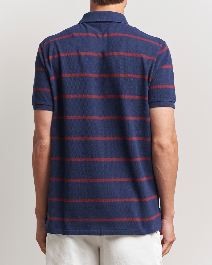 Herre | Polotrøjer | Polo Ralph Lauren | Custom Slim Fit Bear Striped Polo Navy/Heritage Bear
