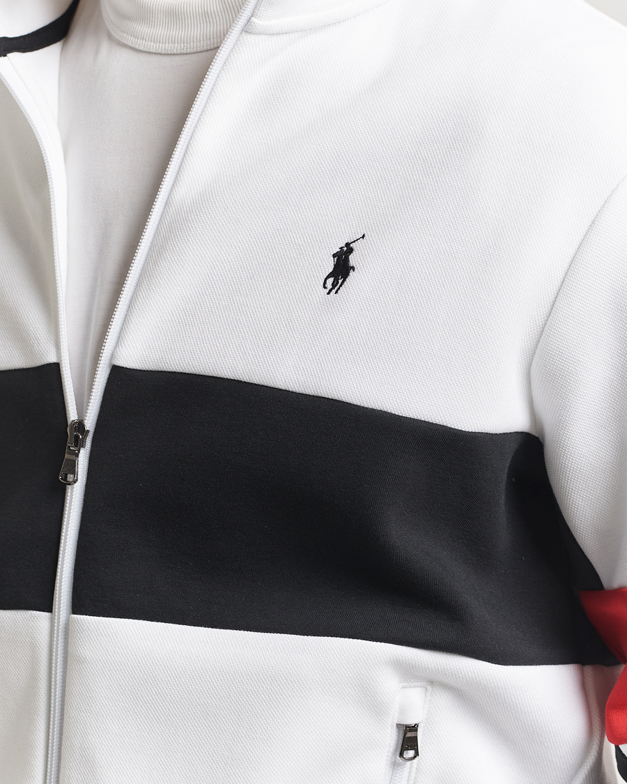 Herre | Trøjer | Polo Ralph Lauren | Striped Track Jacket Ceramic White/Multi
