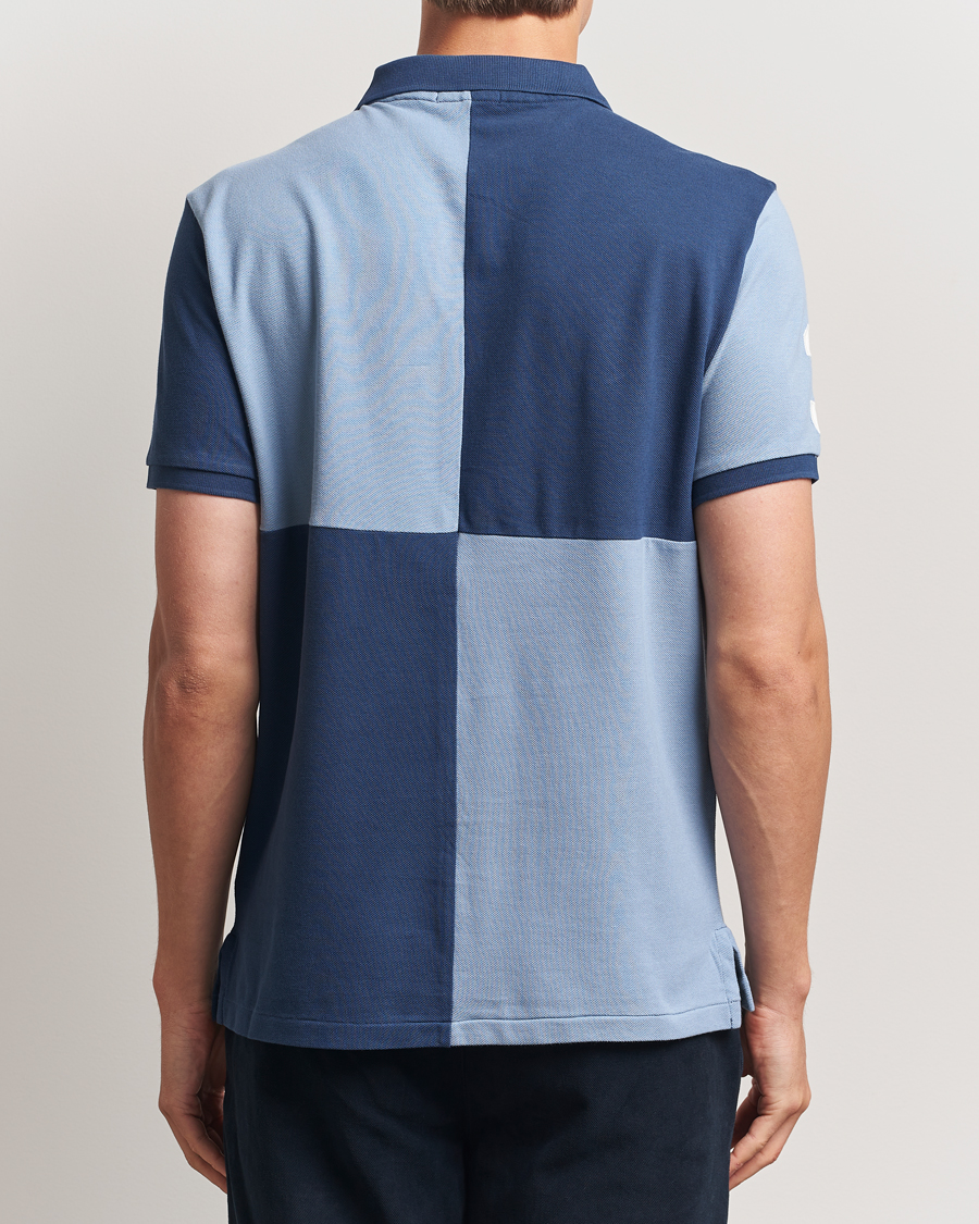 Herre | Polotrøjer | Polo Ralph Lauren | Custom Slim Check Polo Rustic Navy/Channel Blue