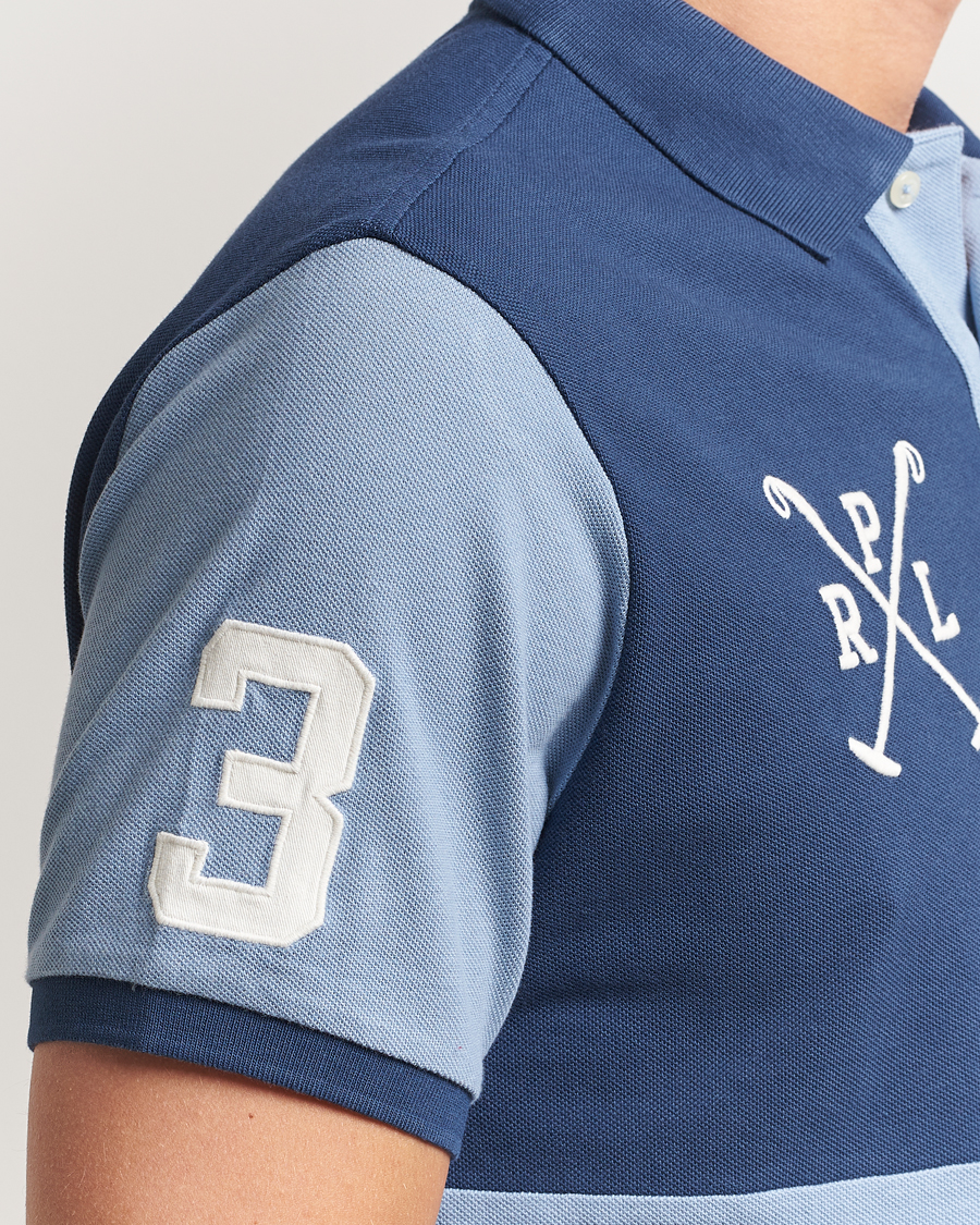 Herre | Polotrøjer | Polo Ralph Lauren | Custom Slim Check Polo Rustic Navy/Channel Blue
