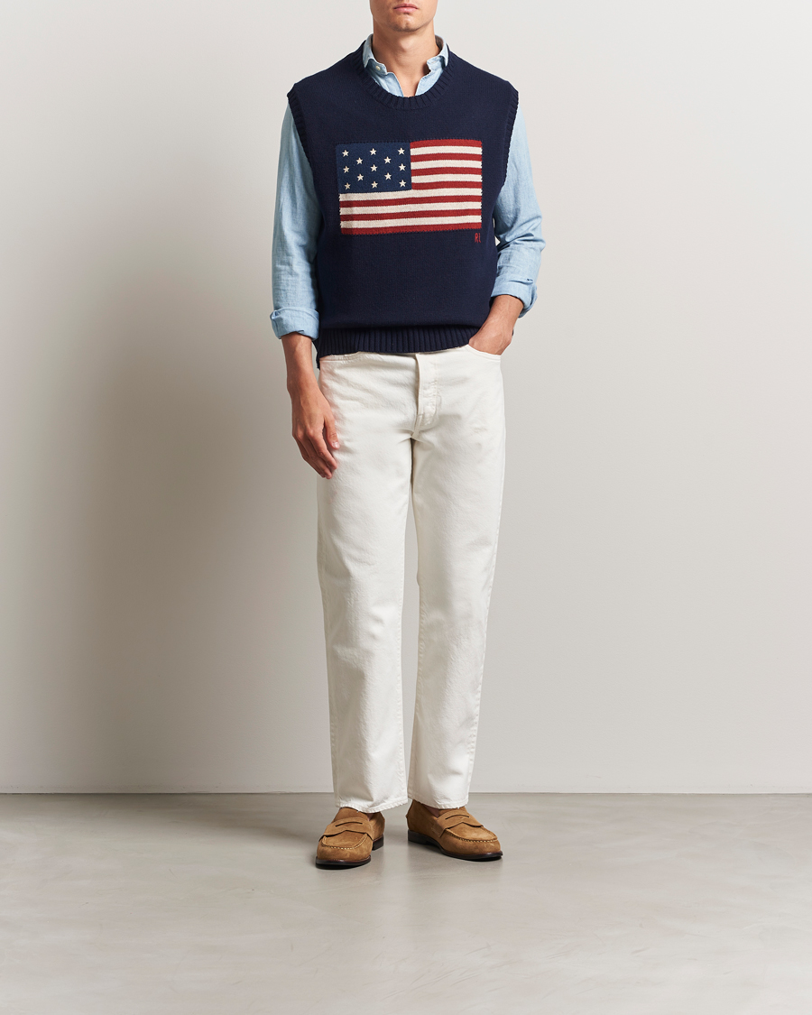 Herre | Jeans | Polo Ralph Lauren | Stanford Heritage Straight Fit Jeans Matheo White