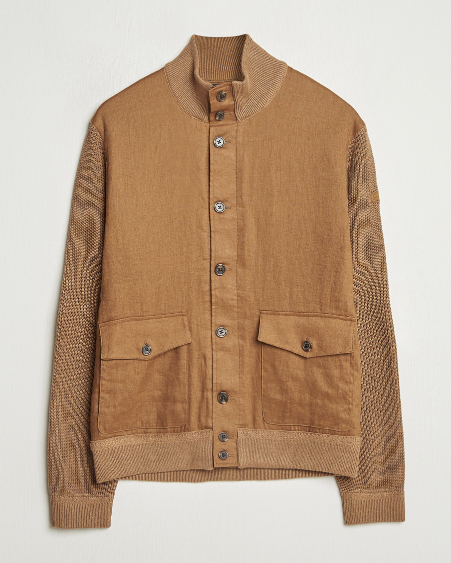 Herre | Trøjer | Polo Ralph Lauren | Linen Skeet Jacket Brown Linen Combo