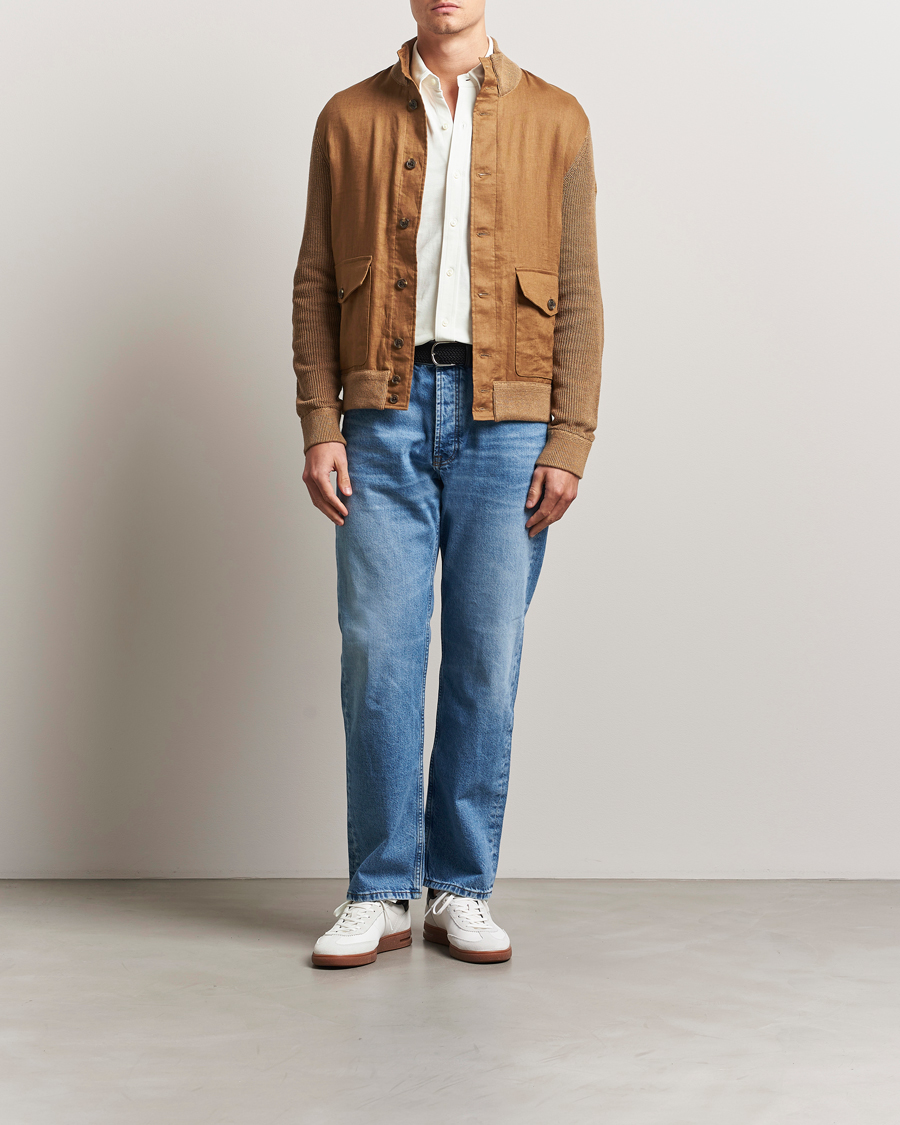 Herre | Trøjer | Polo Ralph Lauren | Linen Skeet Jacket Brown Linen Combo