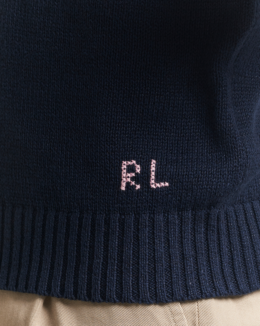 Herre | Trøjer | Polo Ralph Lauren | Linen/Cotton Bear Pullover Bear Navy