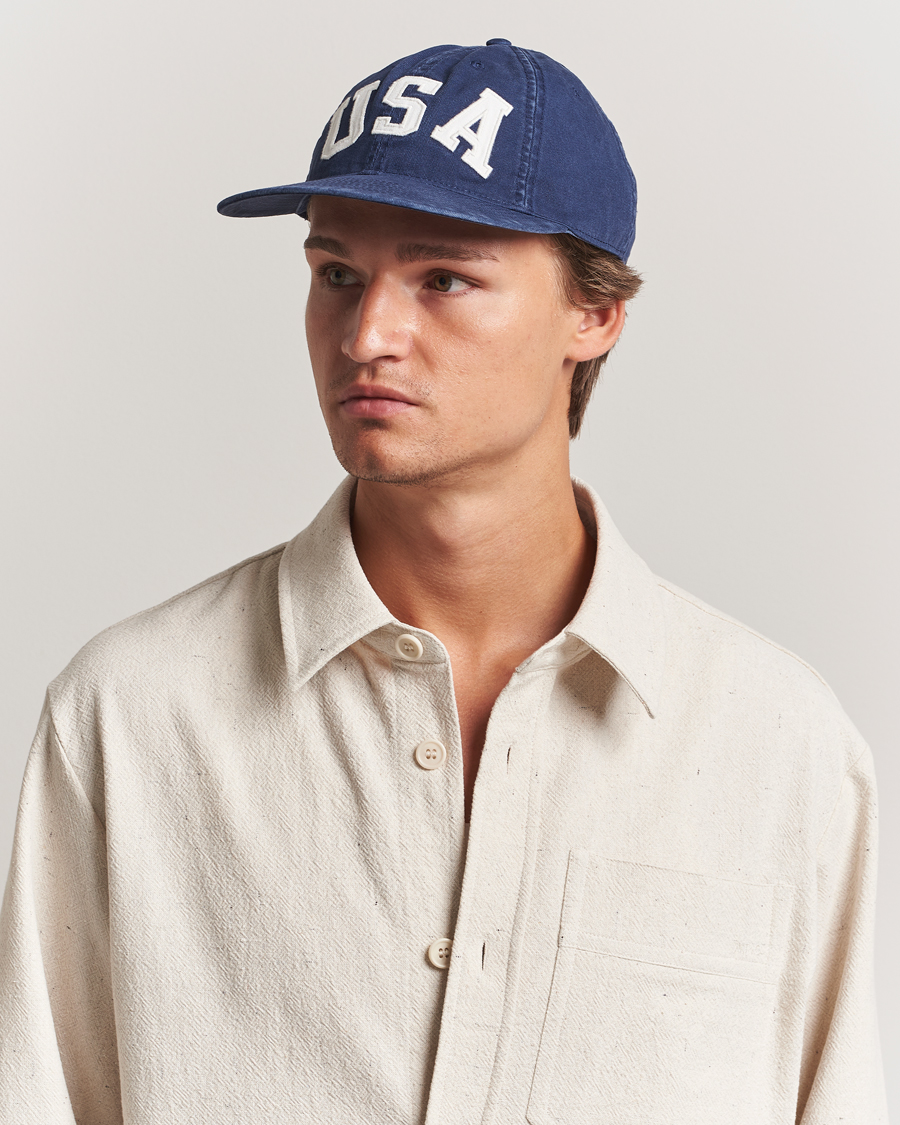 Herre | Hatte & kasketter | Polo Ralph Lauren | Cotton Twill USA Cap Newport Navy