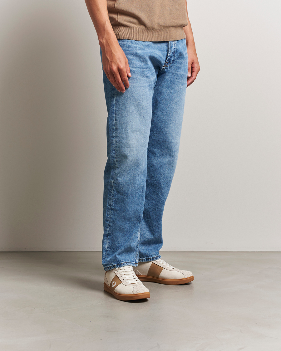 Herre | Sneakers | Fred Perry | B4 Suede Sneaker Ecru/Snow White