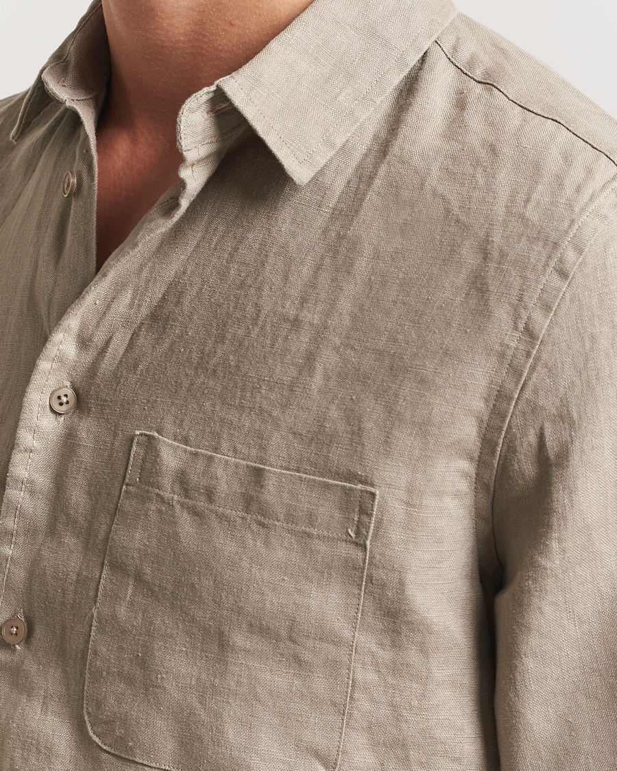 Herre | Skjorter | Samsøe Samsøe | Liam Linen Shirt Greige