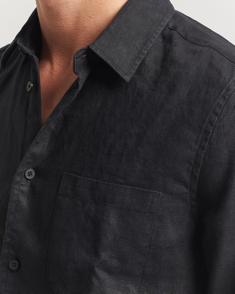 Herre | Skjorter | Samsøe Samsøe | Liam Linen Shirt Black
