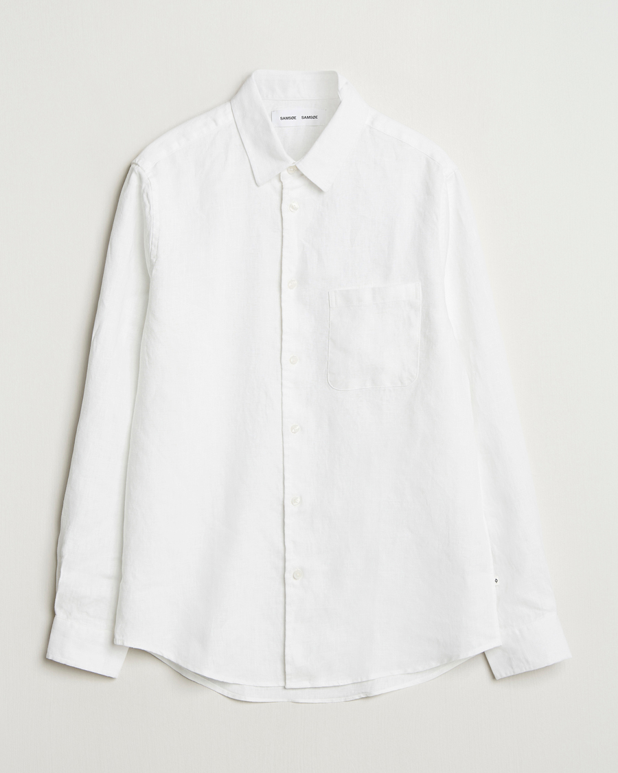 Herre | Skjorter | Samsøe Samsøe | Liam Linen Shirt White