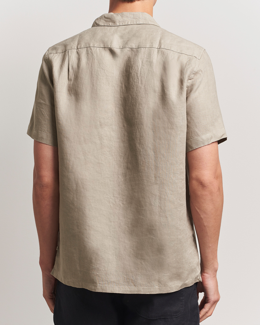 Herre | Skjorter | Samsøe Samsøe | Avan Linen Short Sleeve Shirt Greige