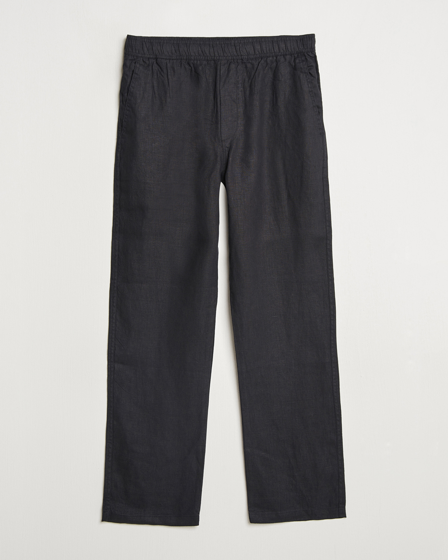 Herre | Bukser | Samsøe Samsøe | Jabari Linen Drawstring Trousers Black
