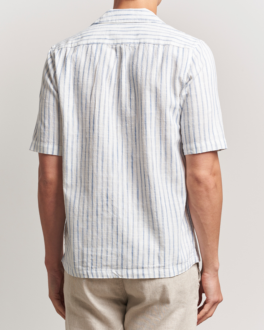 Herre | Skjorter | Samsøe Samsøe | Oscar Striped Short Sleeve Shirt Clear Cream