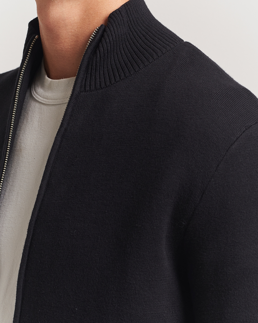 Herre | Trøjer | Samsøe Samsøe | Niklas Full Zip Sweater Black