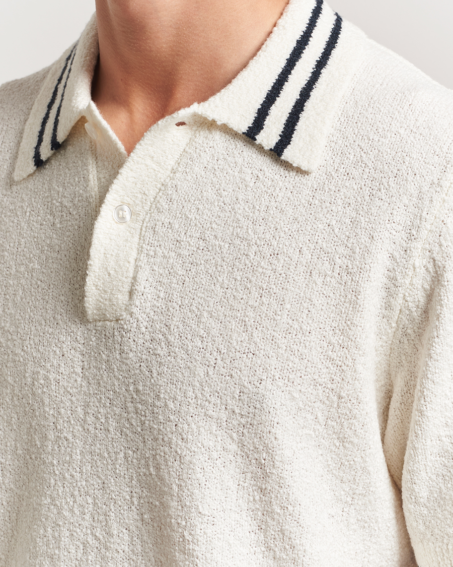 Herre | Polotrøjer | Samsøe Samsøe | Pedro Tipped Knitted Polo Clear Cream