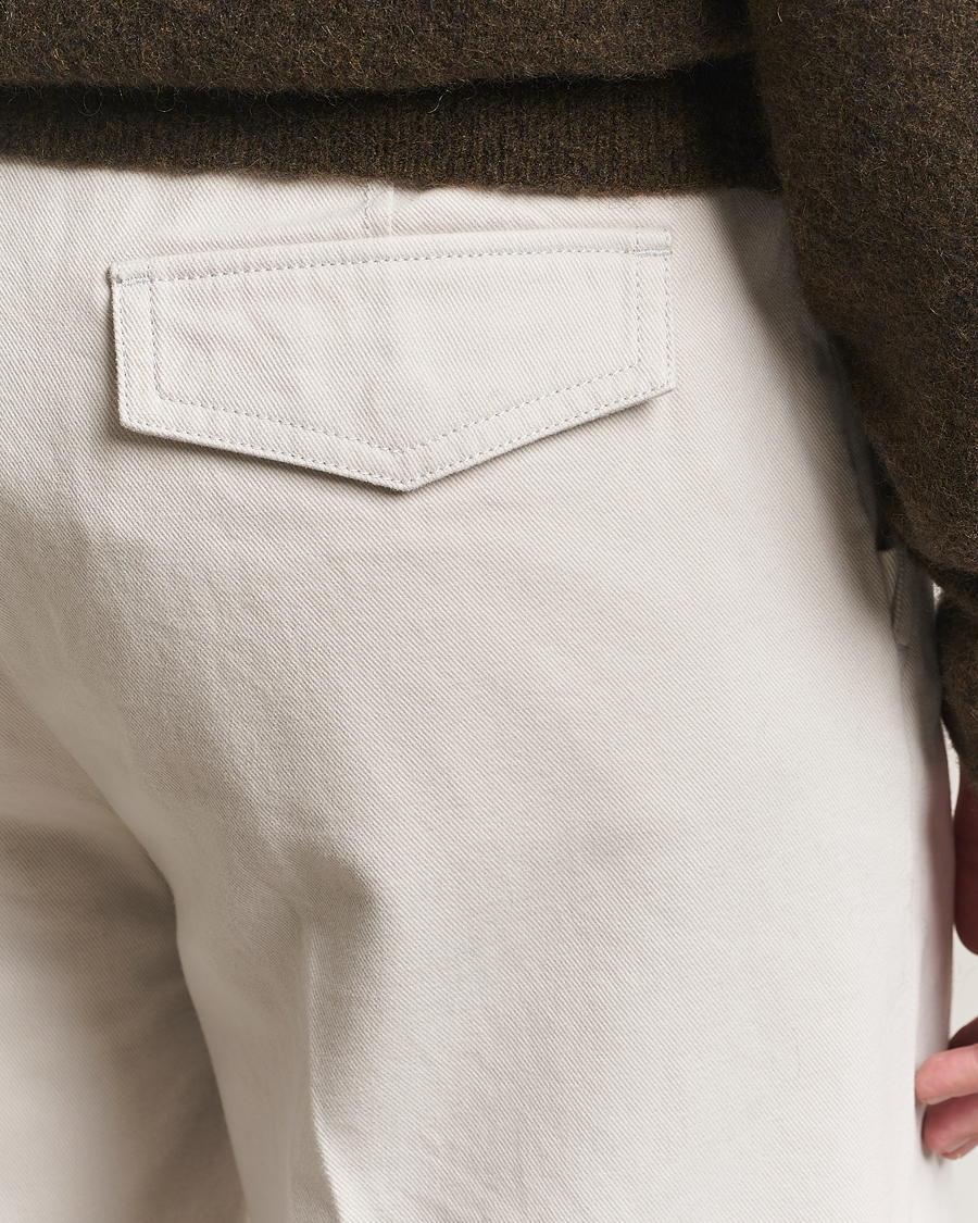 Herre | Bukser | Filippa K | Cotton Chino Trousers Chalk Grey