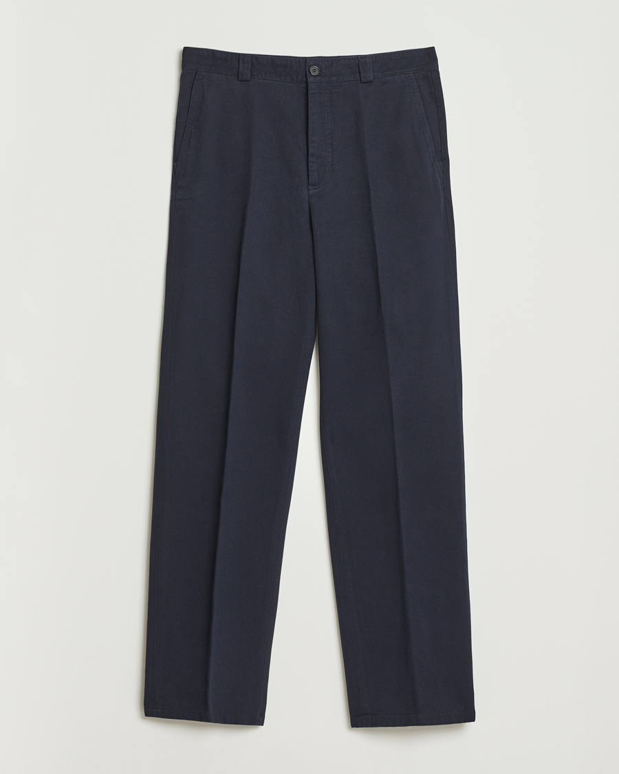 Herre | Bukser | Filippa K | Cotton Chino Trousers Navy